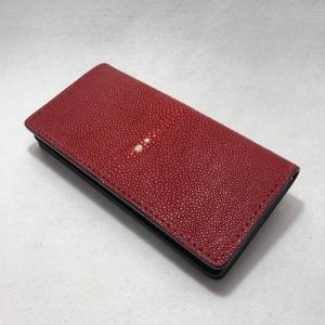 BOTTEGAVENETA 長財布 ガルーシャ スティングレイ エイ革 ブラウン スティングレイ／エイ革 ガルーシャ 長財布 ラウンドファスナー 革財布