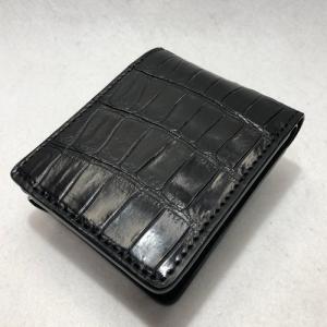 【極美品】Cartier カルティエ クロコダイル 折り財布 グレー 極美品】Cartier カルティエ クロコダイル 折り財布 グレー