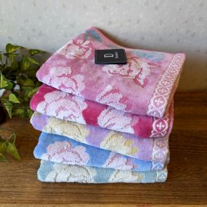 今治ビターローズ フェイスタオル 今治タオル 薔薇柄 フェイスタオル