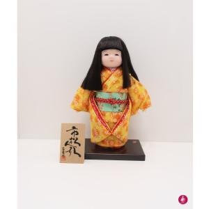 四代目 松乾齋東光 伝統工芸品 市松人形 座り市松 抱き人形 横幅22cm