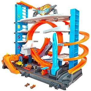 Hot Wheels Ultimate City Garage Tower Shark Loop R...