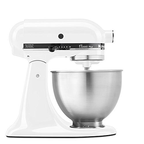 KitchenAid KSM75WH 4.5-Qt. Classic Plus Stand Mixe...