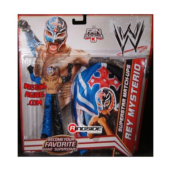 REY MYSTERIO SUPERSTAR MATCH-UPS BLACK &amp; BLUE MASK...