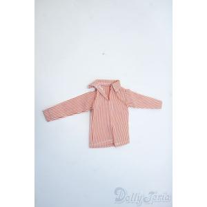 オビツ24サイズ/OF：前あきストライプ柄シャツ Y-25-05-28-209-YD-ZY