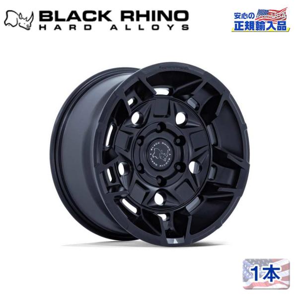 [Black Rhino 正規品]17インチ アルミホイール 1本 BR028 GUARD マットブ...