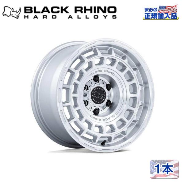 [Black Rhino 正規品]17インチホイール 1本 BR024 AWOL SILVER W/...