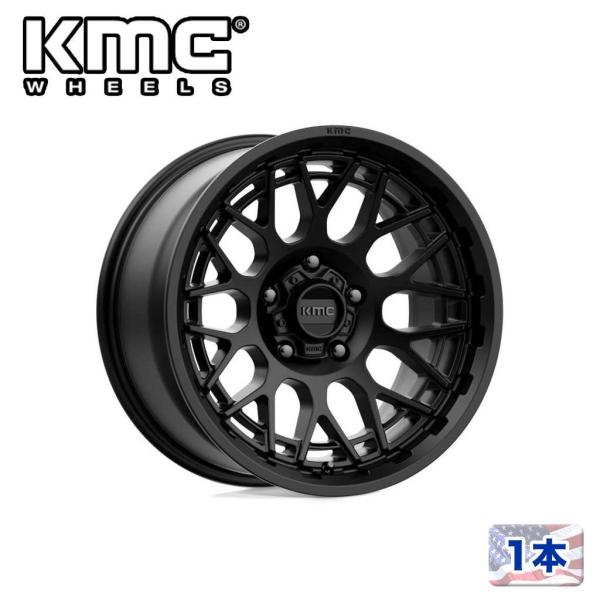 [KMC 日本販売代理店]18インチアルミホイール 1本 KM722 TECHNIC 18×9J 6...