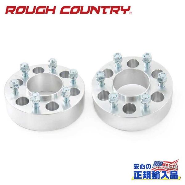 [ROUGH COUNTRY] ホイールスペーサー 厚さ:2インチ(約50mm) 2個セット ボルト...
