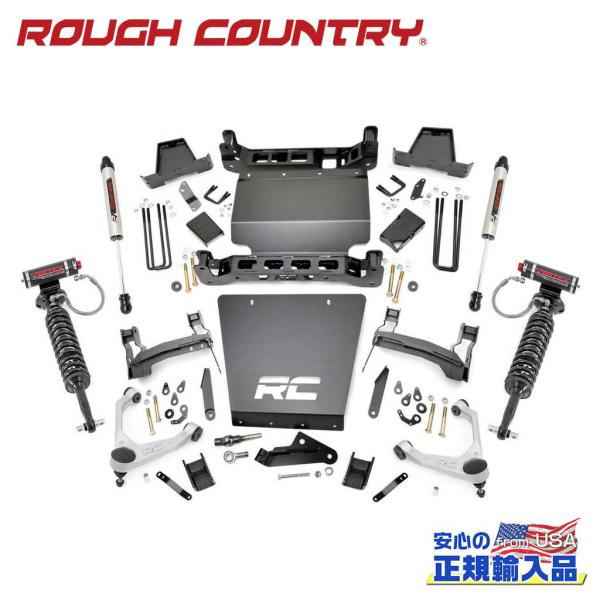 [ROUGH COUNTRY ラフカントリー] 7インチリフトアップ/サスキット プレススチール製コ...