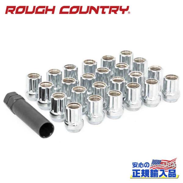 [ROUGH COUNTRY(ラフカントリー)] ラグナットセット クロム M12×1.25 24個...