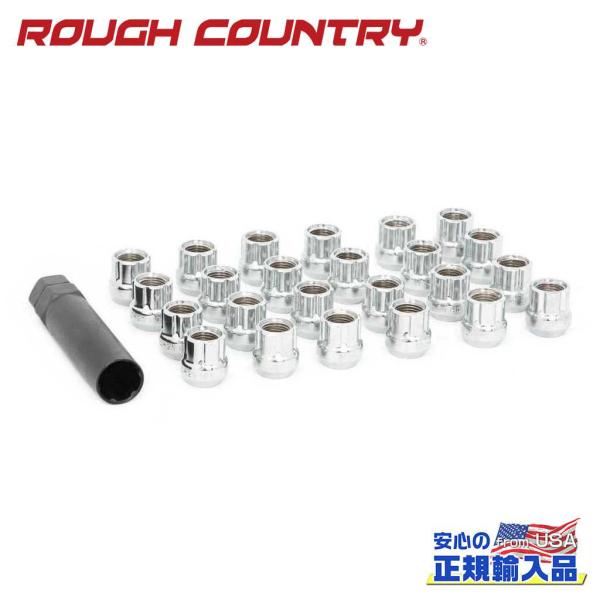 [ROUGH COUNTRY(ラフカントリー)] ラグナットセット クロム 1/2×20 24個 オ...