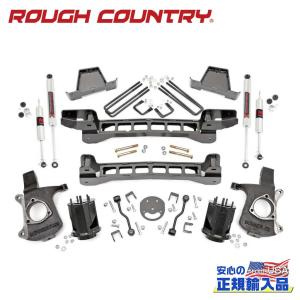 [ROUGH COUNTRY ラフカントリー] 6インチリフトアップキット 6穴ホイール/リーフスプリングに適合 シボレー シルバラード/GMC シエラ/23440