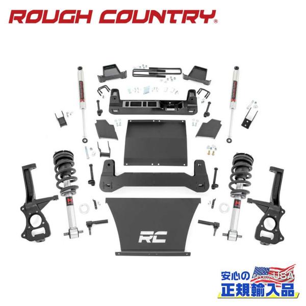 [ROUGH COUNTRY ラフカントリー]4インチリフトアップキット/サスキット ガソリン車用 ...