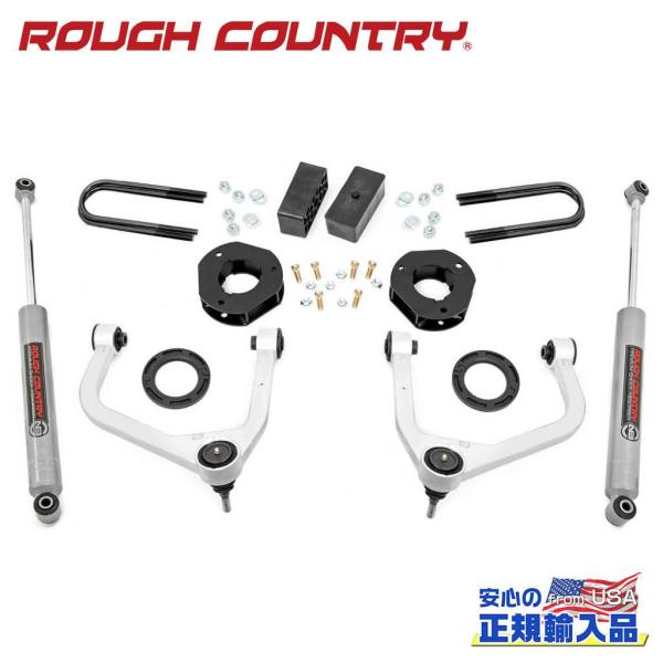 [ROUGH COUNTRY ラフカントリー]3.5インチリフトアップキット/サスキット モノリーフ...