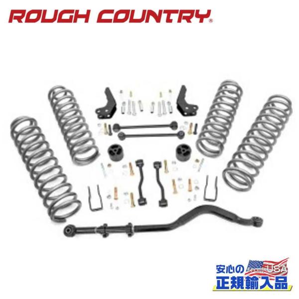[ROUGH COUNTRY 正規品]3.5インチリフトキット ショックなし ジープ グラディエータ...