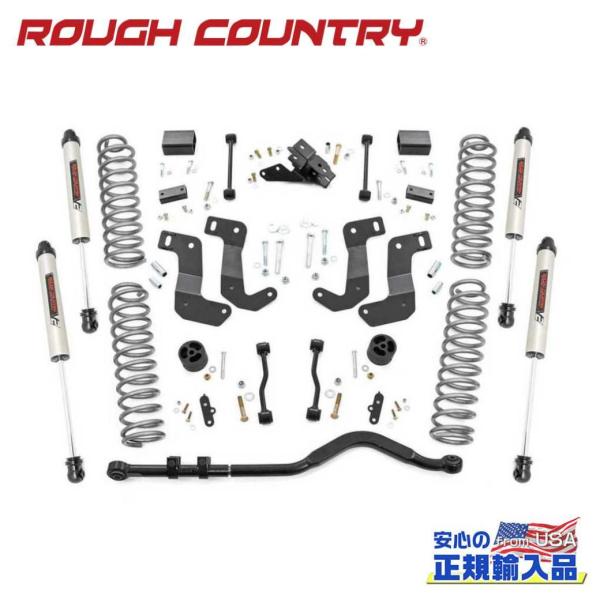 [ROUGH COUNTRY(ラフカントリー)正規品]3.5インチリフトキット V2モノチューブ ジ...