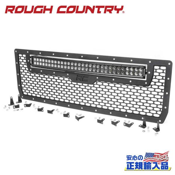 [ROUGH COUNTRY(ラフカントリー)正規品]30インチ LEDライトバー付き メッシュグリ...