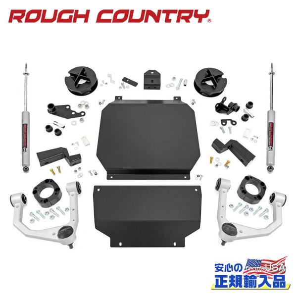 [ROUGH COUNTRY ラフカントリー]3.5インチリフトアップキット/サスキット N3リアシ...