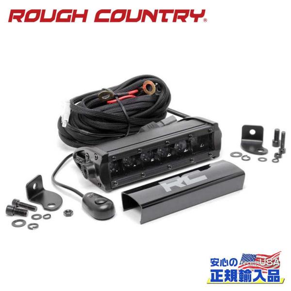 [ROUGH COUNTRY(ラフカントリー)正規品]6インチ 1列 LEDライトバー ブラックシリ...