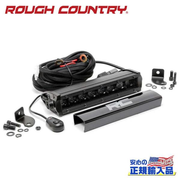 [ROUGH COUNTRY(ラフカントリー)正規品]8インチ 1列 LEDライトバー ブラックシリ...
