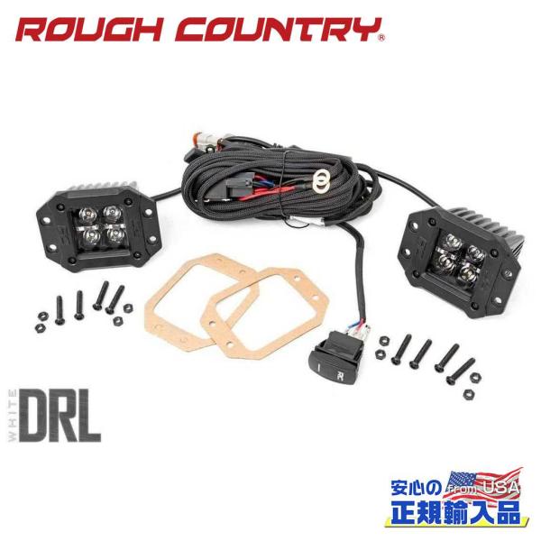 [ROUGH COUNTRY ラフカントリー]2インチキューブ フラッシュマウント LEDライトセッ...