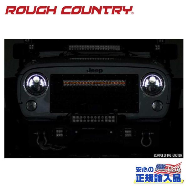 [ROUGH COUNTRY(ラフカントリー)正規品]20インチ 2列 LEDライトバー ストレート...