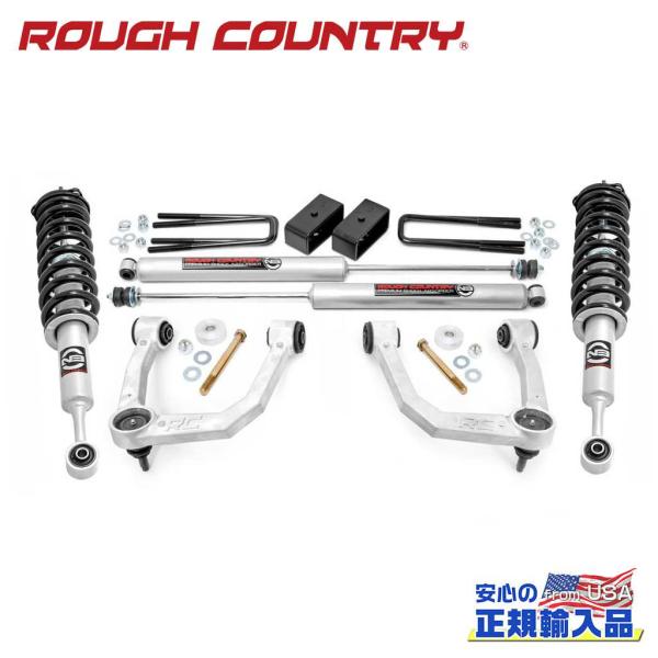 [ROUGH COUNTRY(ラフカントリー)正規品]3.5インチリフトキット リフトストラット・プ...