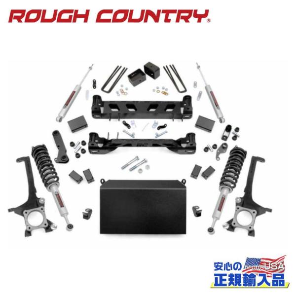 [ROUGH COUNTRY(ラフカントリー)正規輸入総代理店]4インチリフトキット リフトストラッ...