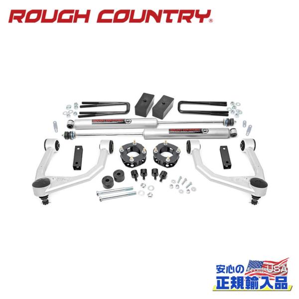 [ROUGH COUNTRY(ラフカントリー)正規品]3.5インチリフトキット/サスキット ストラッ...