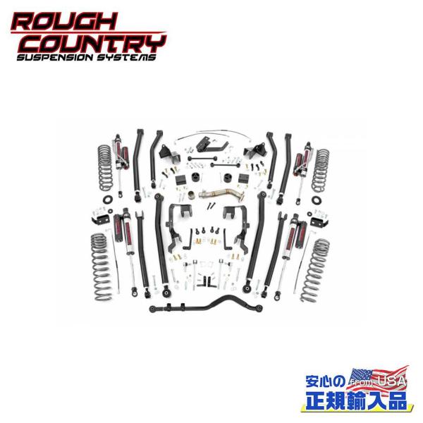 [ROUGH COUNTRY ラフカントリー] 4インチ リフトアップキット / サスキット 左ハン...