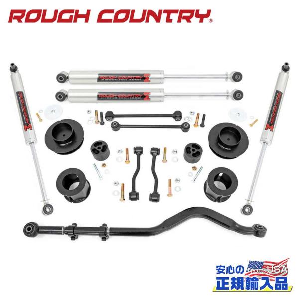 [ROUGH COUNTRY 正規品]3.5インチリフトアップキット/サスキット M1モノチューブシ...