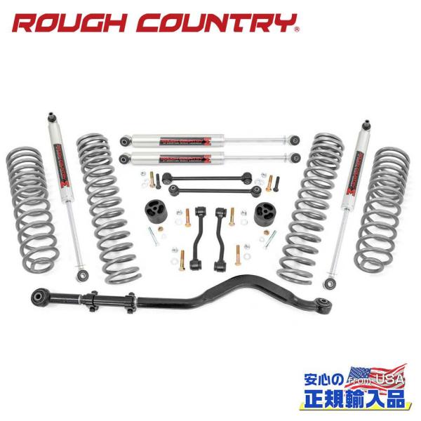 [ROUGH COUNTRY 正規品]3.5インチリフトアップキット/サスキット M1モノチューブシ...