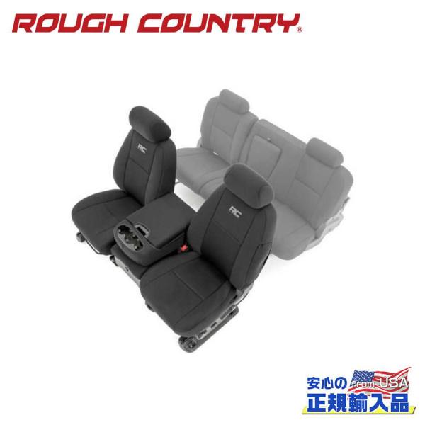 [ROUGH COUNTRY(ラフカントリー)正規代理店]シートカバー フロントのみ シルバラード/...