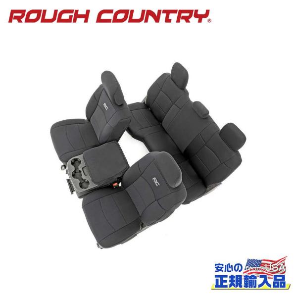 [ROUGH COUNTRY(ラフカントリー)正規品]シートカバー 60/40 リアシート付き車・一...