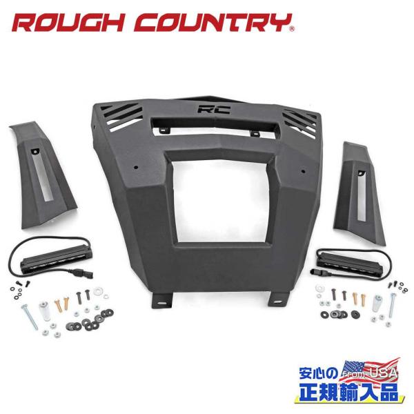 [ROUGH COUNTRY(ラフカントリー)正規品]フロントバンパー 6インチライトバー付き CA...