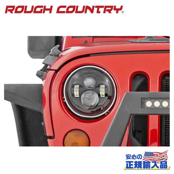 [ROUGH COUNTRY(ラフカントリー)正規品]7インチ ヘッドライト 約 17.8cm Je...