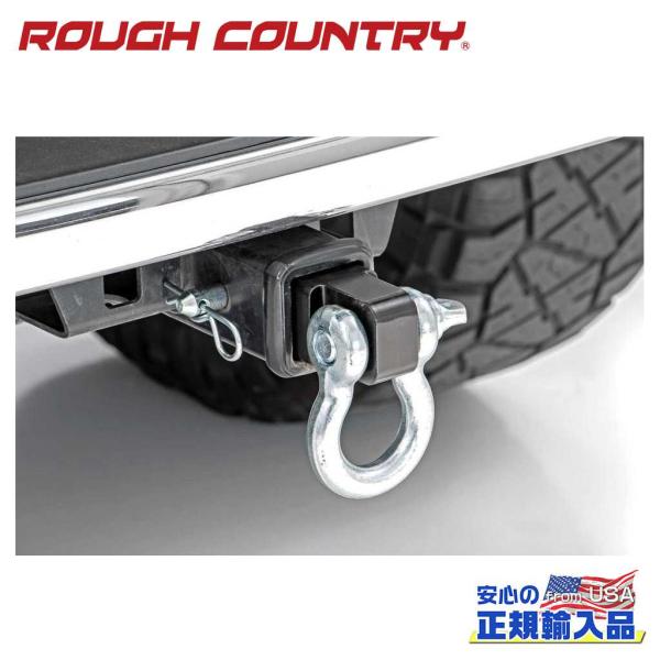 [ROUGH COUNTRY(ラフカントリー)正規品]2インチ角 ヒッチレシーバー Dリング・ヒッチ...