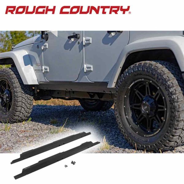 [ROUGH COUNTRY 正規品] サイドシルガード 1台分 Jeep Wrangler ジープ...
