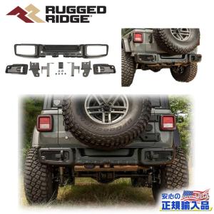 JEEP JLラングラー　リアナンバー移動キット Rugged Ridge】リアナンバー移動ブラケット(JL) - オートギャラリーMK