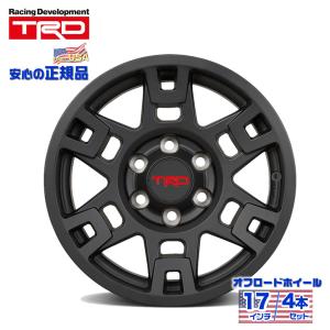 [US TOYOTA 正規品]TRD17インチ ホイール ブラック 4本セット プラド/FJクルーザー/ハイラックス 215サーフ/タコマ USトヨタ PTR20-35110-B｜dolonco