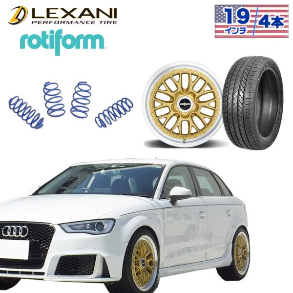 [LEXANI/ROTIFORM/MARVIN ]19インチタイヤ/ホイール4本＆サスキット ゴール...