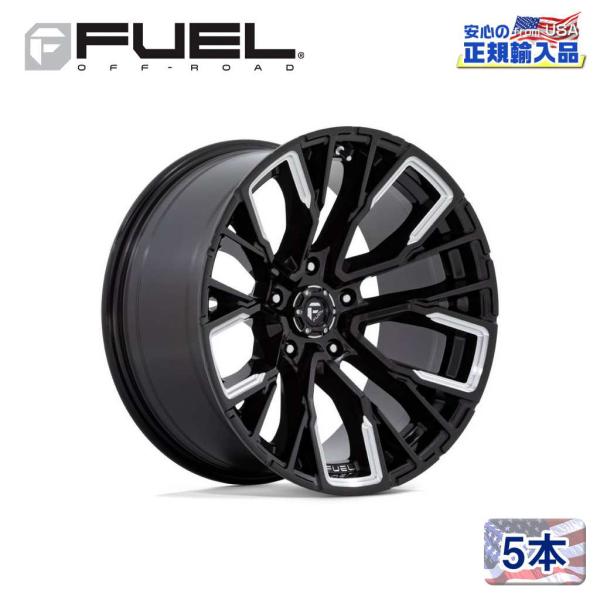 [FUEL OFFROAD（フューエルオフロード）正規品]20インチアルミホイール 5本 汎用 D8...