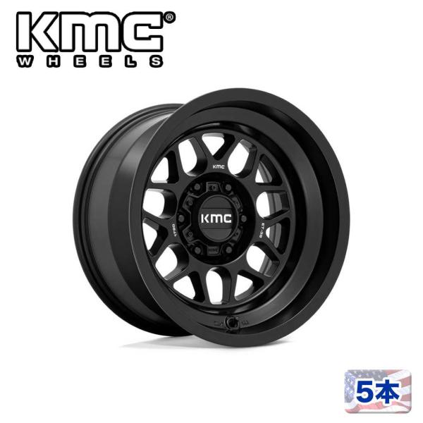 [KMC 日本販売代理店]16インチアルミホイール 5本 KM725 TERRA 16×8J 6H ...