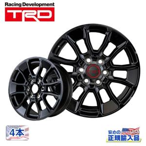 [TRD(ティーアールディー)正規品]20インチアルミホイール 4本セット  20×8.5 6H139.7 +50 ブラック 汎用/PT946-34221-F2・PT280-89210-F2｜dolonco