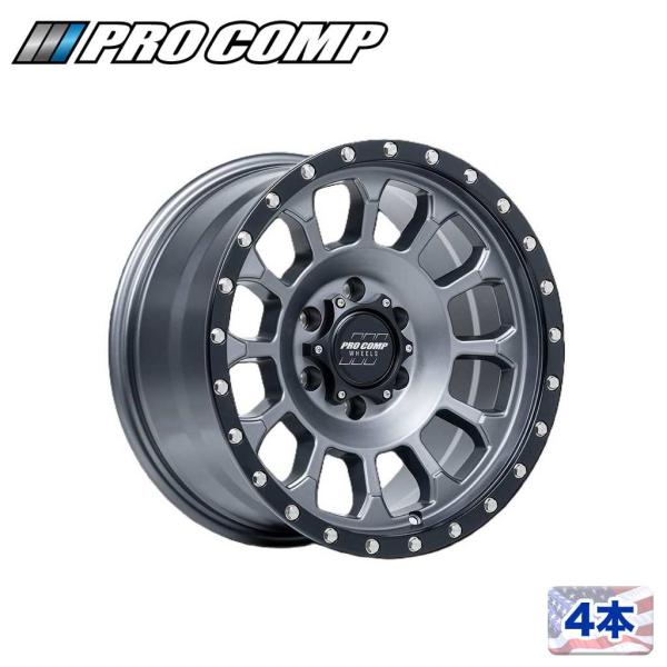 [PRO COMP 正規品] 17インチアルミホイール 4本 PA34 ROCKWELL 17×8....