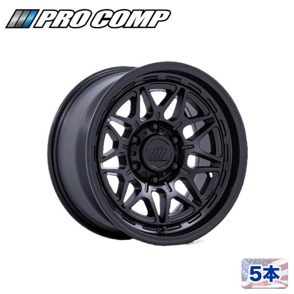 [PRO COMP 正規品] 17インチアルミホイール 5本 PA202 BASECAMP 17×8...