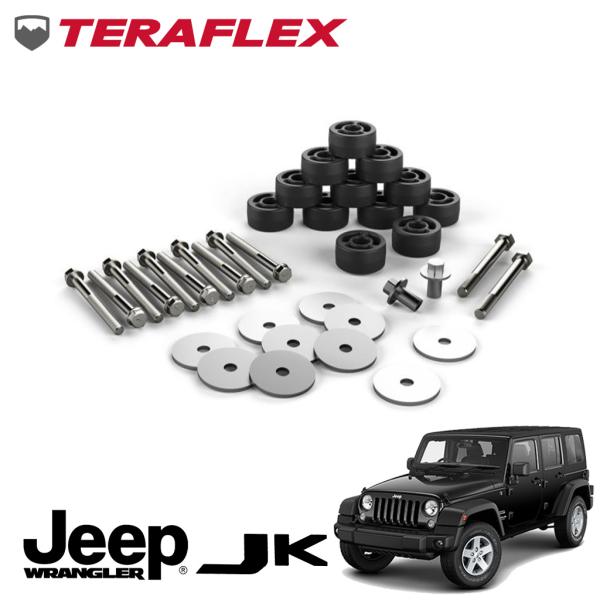 [TERAFLEX 正規品]1.25インチ(約 3.1cm) ボディリフトアップキット JEEP J...