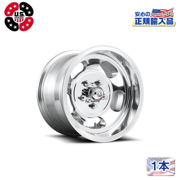 [US MAGS(ユーエスマグズ)]15インチアルミホイール 1本 U101 INDY 15×10J...