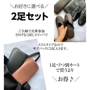 携帯スリッパ スリッパ 2足セット レディース...の詳細画像2