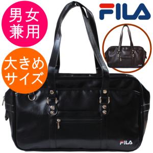 スクールバッグ FILA フィラ 本革風 大きめ...の商品画像